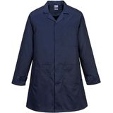 Portwest - AS10WHRL - Antistatische ESD Jas - Wit - 65% Polyester, 34% Katoen, 1% Geleidende Vezel