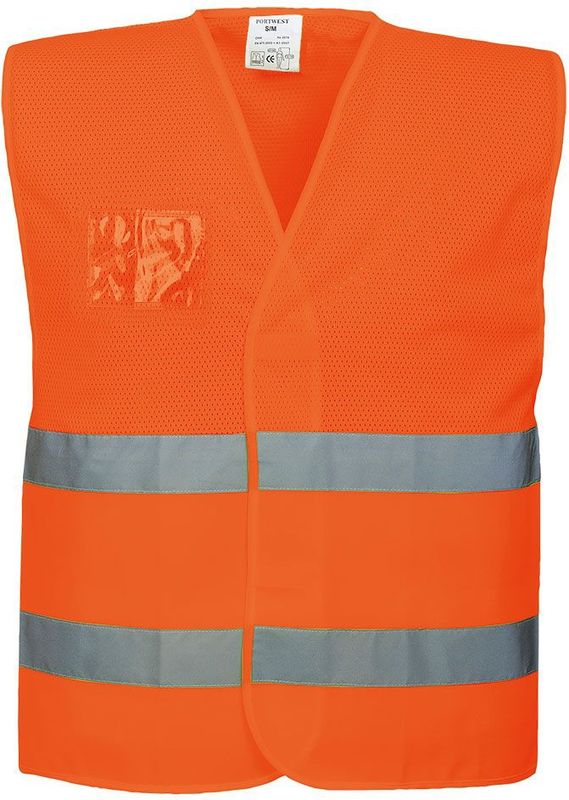 Portwest - C494ORRL/XL - HV-vest - Oranje - Reflecterende Band - CE-gecertificeerd