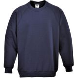 Roma - Sweatshirt - Navy - Raglan Mouwen, UPF 50, Unisex Ontwerp