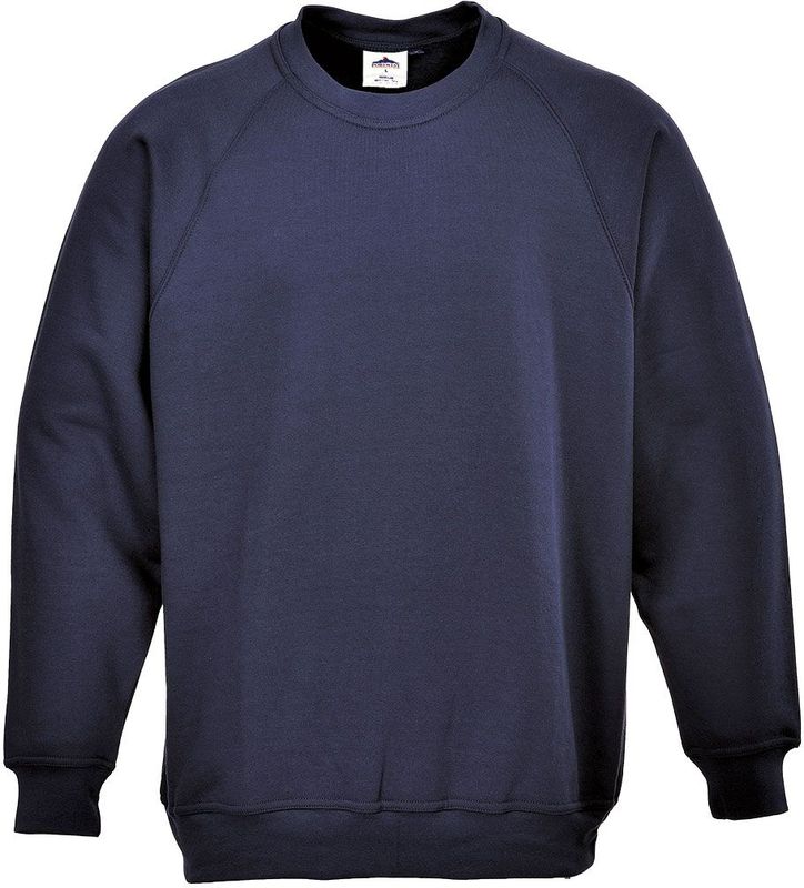 Roma - Sweatshirt - Navy - Raglan Mouwen, UPF 50, Unisex Ontwerp