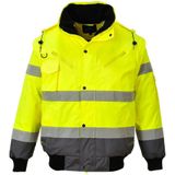 Portwest - C465 - Hi-Vis 3-in-1 Contrast Bomberjack - Rood/marine