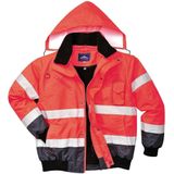Portwest - C465 - Hi-Vis 3-in-1 Contrast Bomberjack - Rood/marine