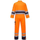 Portwest TX55 Heren Nantes Werkoverall met hoge zichtbaarheid reflecterend veiligheidspak klasse 3 oranje/marineblauw, M