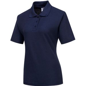 Naples - Dames Poloshirt - Navy - Pique Gebreid Polyester/Katoen - UPF 50