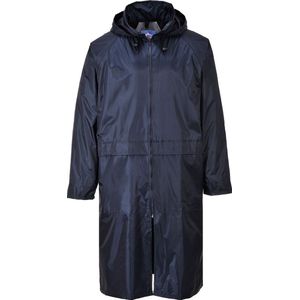 Regenjas Lang Model Donkerblauw Maat L