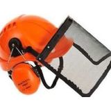 Portwest - PW98 - Veiligheidshelm - Met Vizier en Gehoorbescherming - Verstelbaar van 56-63cm