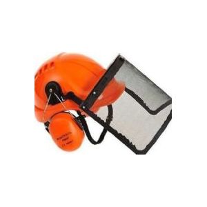Portwest - PW98 - Veiligheidshelm - Met Vizier en Gehoorbescherming - Verstelbaar van 56-63cm