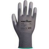 PU Palm Handschoen maat L, Grey