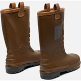 PVC - Veiligheidslaarzen - Gevoerd - Bruin - PVC/Nitril