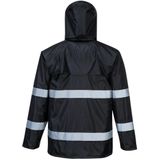 Iona - Regenjack - Donker Blauw - Lichtgewicht - Waterdicht - Reflecterende Striping