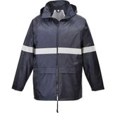 Iona - Regenjack - Donker Blauw - Lichtgewicht - Waterdicht - Reflecterende Striping