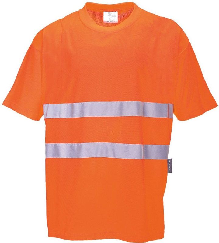 Portwest - S172 - T-shirt - Oranje - Katoen - Comfortabel Ademend