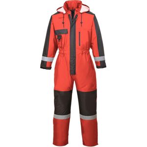 Winteroverall - Rood - Gevoerd - Waterdicht - Slijtvast Oxford