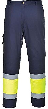 Portwest - Hi-Vis Tweekleuren Combat Broek - Geel/Marine - Gecertificeerd