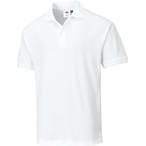 Portwest Naples Poloshirt Size: M, Colour: Wit, B210WHRM