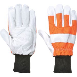 Portwest A290 Oak Kettingzaag Beschermende Handschoen, Normaal, Grootte XL, Oranje