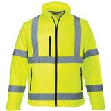 Portwest - Hi-Vis S424 - Softshell Jack - Geel - 3L