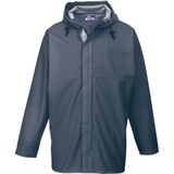 Portwest - S250 - Regenjas - Navy Blauw - Waterdicht, Gelaste Naden, Verstelbare Manchetten
