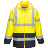 Winterjas - Oranje/Marineblauw - 100% Polyester - Waterafstotend