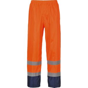 Portwest - Hi-Vis H444 - Regenbroek - Oranje/Marine - Tweekleuren