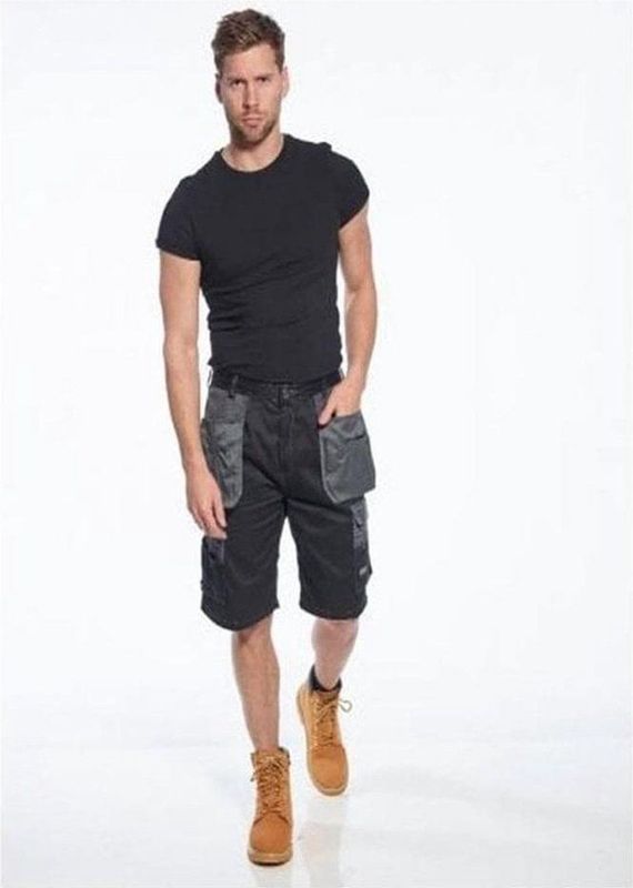 Portwest korte broek KS18 Zwart/Grijs