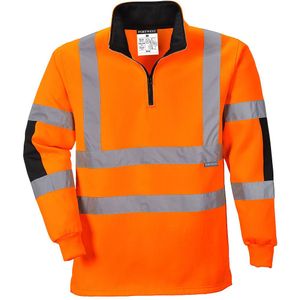 Rugby Xenon B308 Warnschutz Sweatshirt - - Orange - Portwest