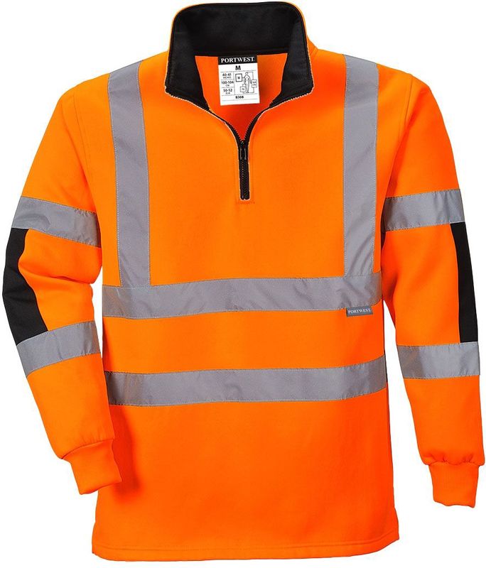 Portwest - Rugbytrui - Hoge Zichtbaarheid - 65% Polyester - 35% Katoen