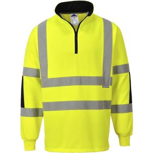 Portwest - B308 Rugby Xenon - Werkshirt - Geel - Hoge Zichtbaarheid - Groot
