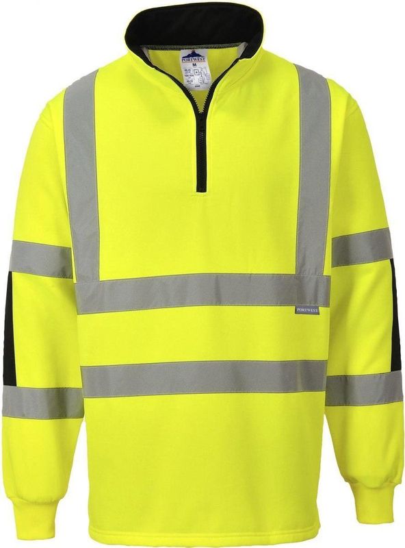 Portwest - B308 Rugby Xenon - Werkshirt - Geel - Hoge Zichtbaarheid - Groot