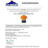 PITT - Hi-vis Confort Coton T-shirt S173 Portwest Geel