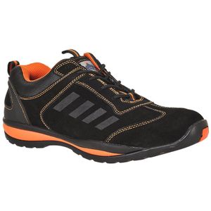 Portwest Fw34bkr41 Lusun sneakers voor heren, zwart oranje, 45 EU