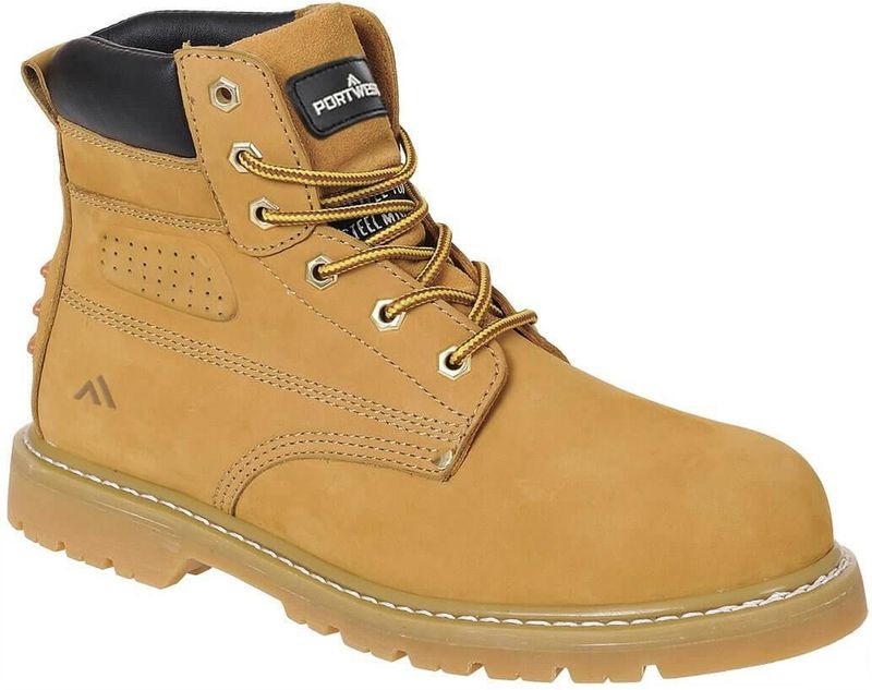 Portwest - Steelite Welted Plus - Veiligheidsschoen - Zwart - Nubuck - SBP HRO