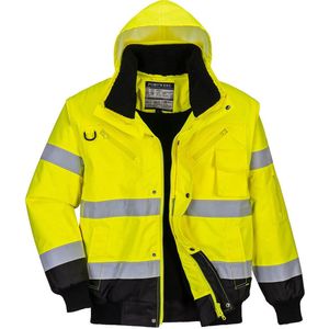 Portwest C465 - Hi-Vis 3-in-1 Contrast Bomberjack Geel/zwart