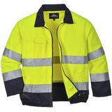 Portwest - Madrid Hi-Vis Jack - Geel/Marine - Werkjack
