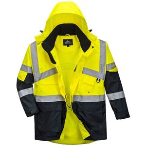 Portwest - Hi-Vis Tweekleuren Ademend Jack S760 - Geel/Marine - XXXL