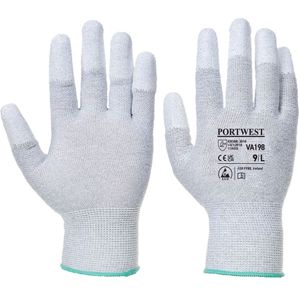PortwestVending Antistatic PU Fingertip Glove, VA198G7RS
