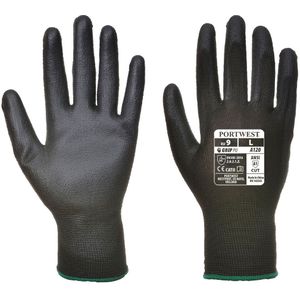 Portwest VA120 PU Palm handschoen uitgifteautomaat, Zwart, Grootte L