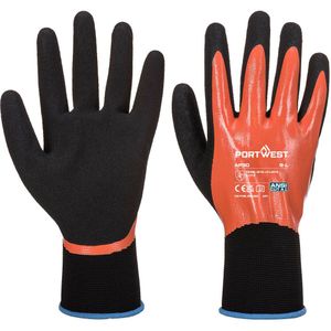 Portwest AP30 Dermi Pro Handschoen, Normaal, Grootte M, Oranje/Zwart