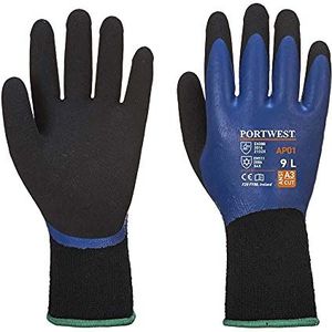 Portwest Thermo Pro Handschoen - Blauw/zwart - M