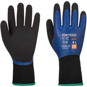 Portwest AP01 Thermo Pro Handschoen, Normaal, Grootte S, Blauw/Zwart