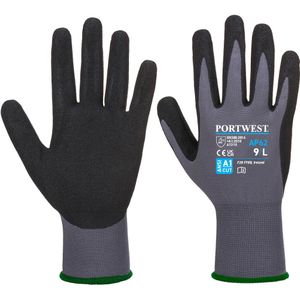 Portwest AP62 Dermiflex Aqua Handschoen, Normaal, Grootte 2XL, Grijs/Zwart