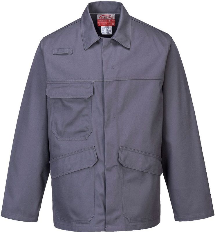 Bizflame Pro Jack - Werkjas - Zwart - Vlamvertragend - CE Gecertificeerd