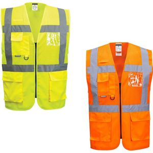Madrid Executive Mesh Vest maat XL, Orange
