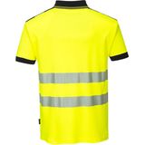 Portwest T180 - Hi-Vis Vision Poloshirt - Geel zwart - R
