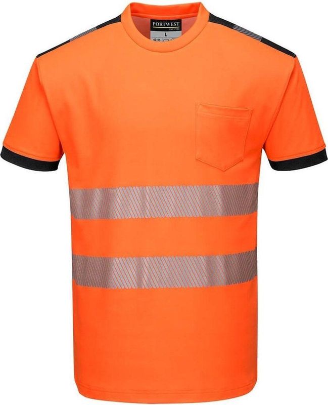 Portwest T181 - Hi-Vis Vision T-shirt - Orange zwart - R