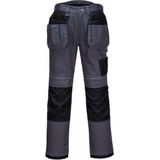 Portwest pw3 holster werkbroek t602 Grijs + gratis kniestukken Maat : 36 / EU: 52 / FR: 46