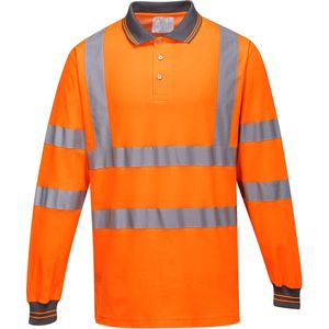 Portwest S271 Comfort Polo lange mouw Oranje