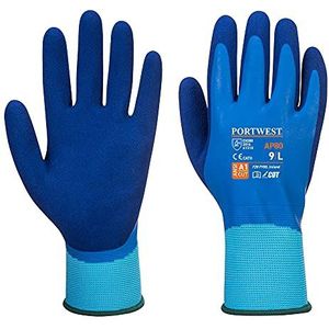 Latex - Gecoate Handschoenen - Zwart - Latex - 12 Stuks