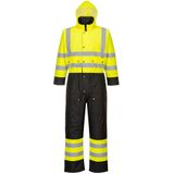 Werkoverall - Tweekleurig - Waterdicht - Gevoerd - Reflecterende Striping