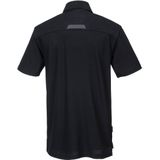 Portwest Polo WX3 voor heren, kleur: zwart, maat: XL, T720BKRXL